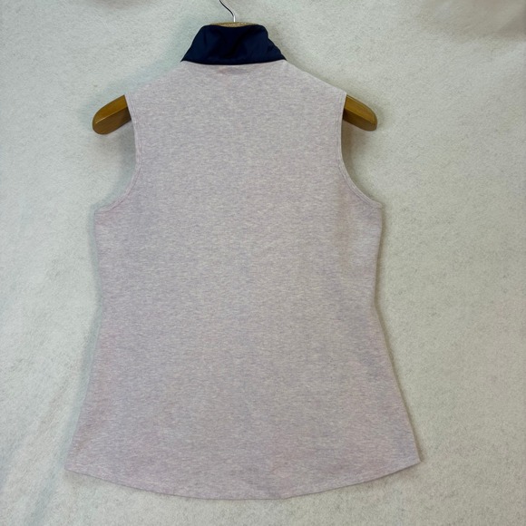 Peter Millar Navy Purple Quilted Hybrid Full Zip Vest Womens L Golf Athleisure - Picture 2 of 6